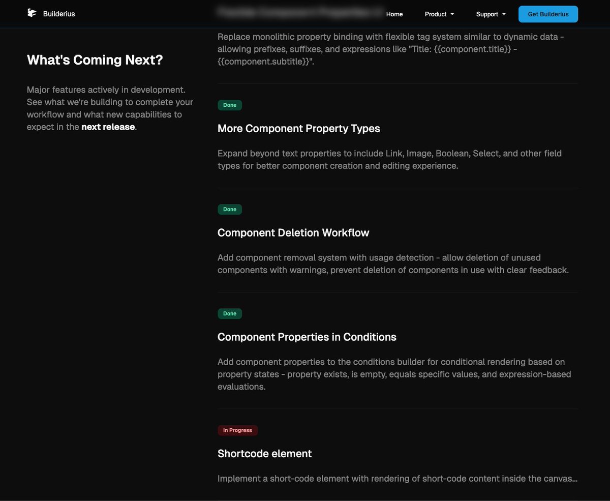 builderius's tweet image. All planned features ✅ Complete

What&apos;s left? Final debugging + one community-requested addition we bumped into this release.
The finish line is right there 🔥

Sometimes listening to users means changing the plan. Worth it.
#WordPress #WebDevelopment #VisualDevelopment