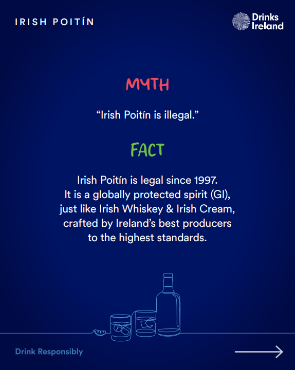 DrinksIreland's tweet photo. Tomorrow is #InternationalPoitínDay when we celebrate a true icon of our heritage. For years, myths have surrounded this unique spirit but it’s time to set the record straight and raise a glass to its distillers. Sláinte!
#PrideofPlace #DrinkResponsibly #IrishPoitín #IrishSpirits https://t.co/AWOZk8xNjj