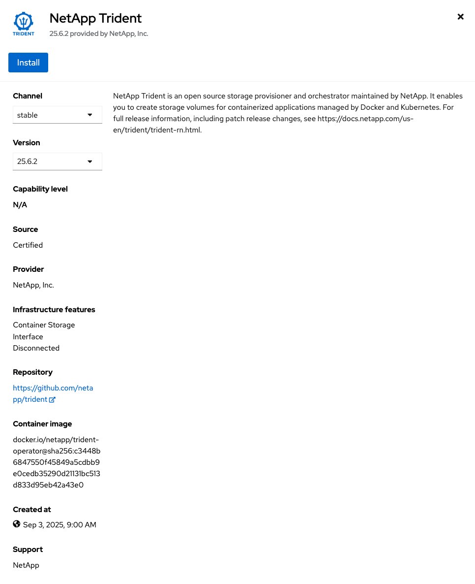 lab8010's tweet image. OpenShift Virtualizationにて、NetApp Tridentを試してみるの巻
CertifiedとCommunityが出てくるのね
ページ比較を載せてみる👀
#RedHat
#OpenShiftVirtualization
#NetApp