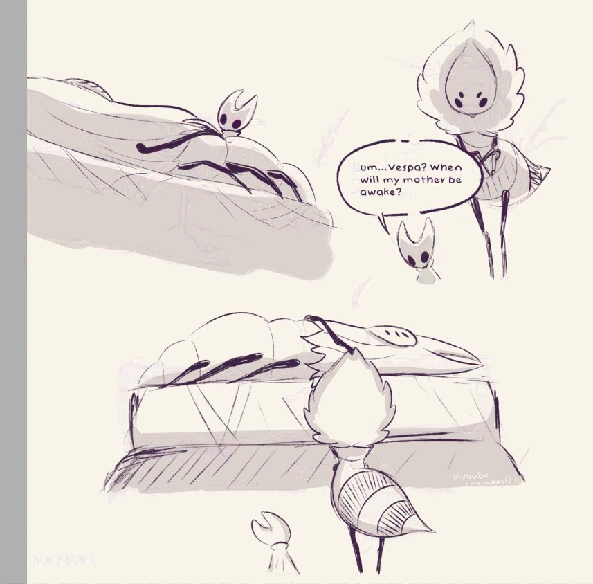 bliurubu's tweet photo. When?

#hollowknight #hollowknightsilkong #hollowknightfanart #hornet #vespa #herrah https://t.co/GoeVbsESVs