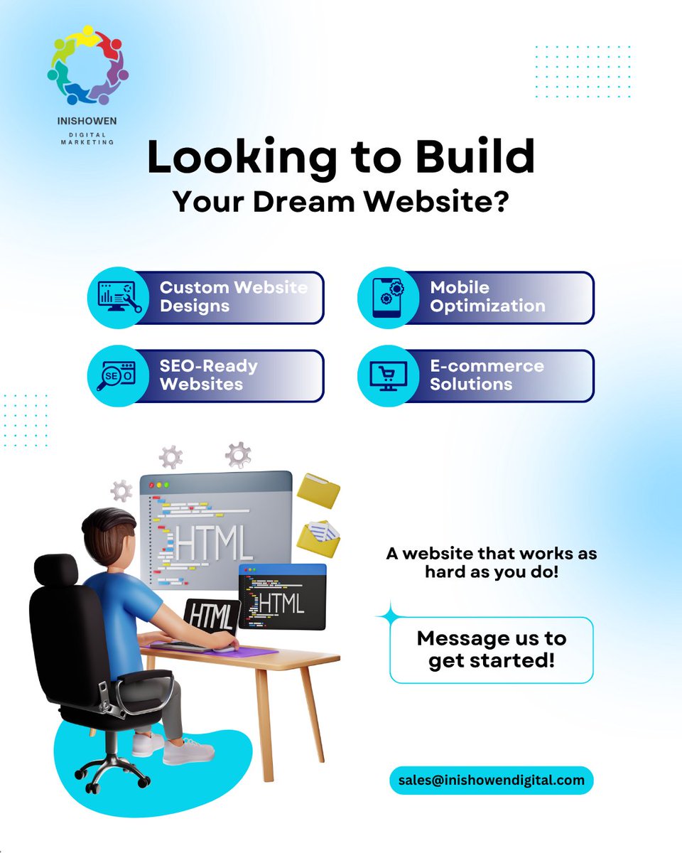 InishowenDigit1's tweet photo. Helping New Businesses Look Professional—Websites, Proofreading &amp; Print Materials. We now offer packages to help new business around #Inishowen #Donegal #WebsiteDesign #website_design_and_development 

For quotations:  sales@inishowendigital.com https://t.co/iHcNEADw0I