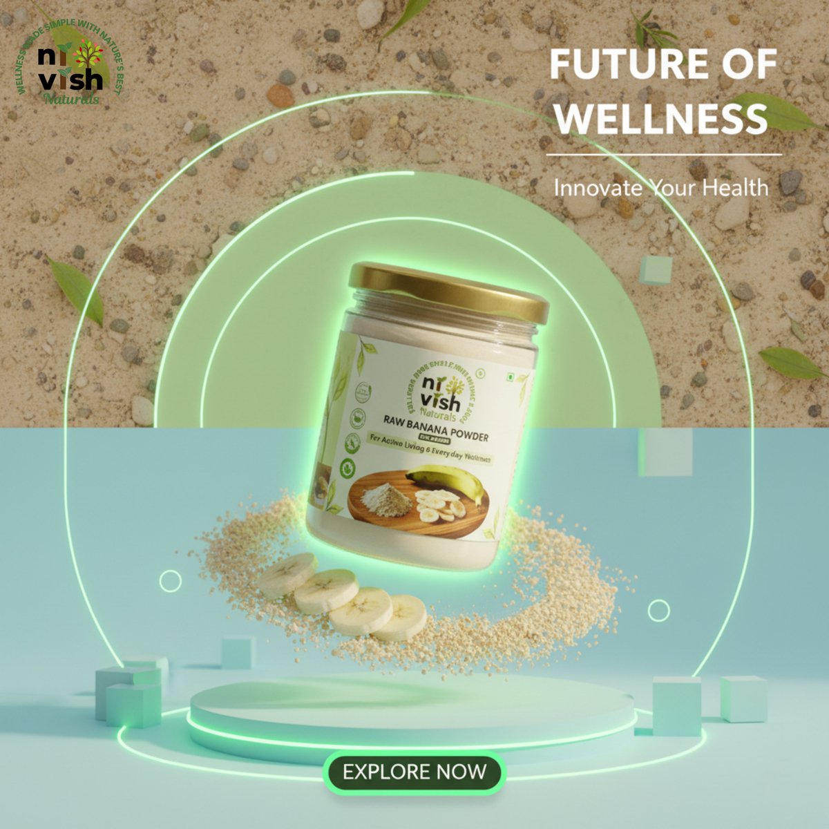 NivishNaturals's tweet image. This is the Future of Wellness. Upgrade your routine with Nivish Naturals Raw Banana Powder—the simple, powerful boost your body deserves. Don't wait for tomorrow. Explore now!

#FutureOfWellness #RawBananaPowder #DailyUpgrade #WellnessGoals #CuttingEdgeWellness #NivishNaturals