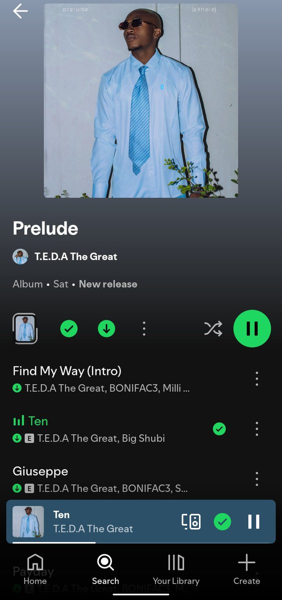 ChisomKizi1's tweet image. Brilliant project @TheGreatTEDA 👏🏿.If u listen to this you will just know he idolize Alpha Ojini, his footprints was all over this 😂