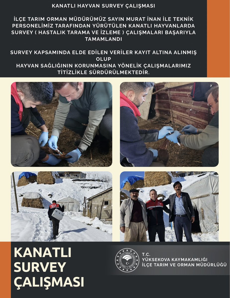 KANATLI HAYVAN SURVEY ÇALIŞMASI

İLÇE TARIM ORMAN MÜDÜRÜMÜZ SAYIN MURAT İNAN İLE TEKNIK PERSONELİMİZ TARAFINDAN YÜRÜTÜLEN KANATLI HAYVANLARDA SURVEY ( HASTALIK TARAMA VE IZLEME ) ÇALIŞMALARI BAŞARIYLA TAMAMLANDI.