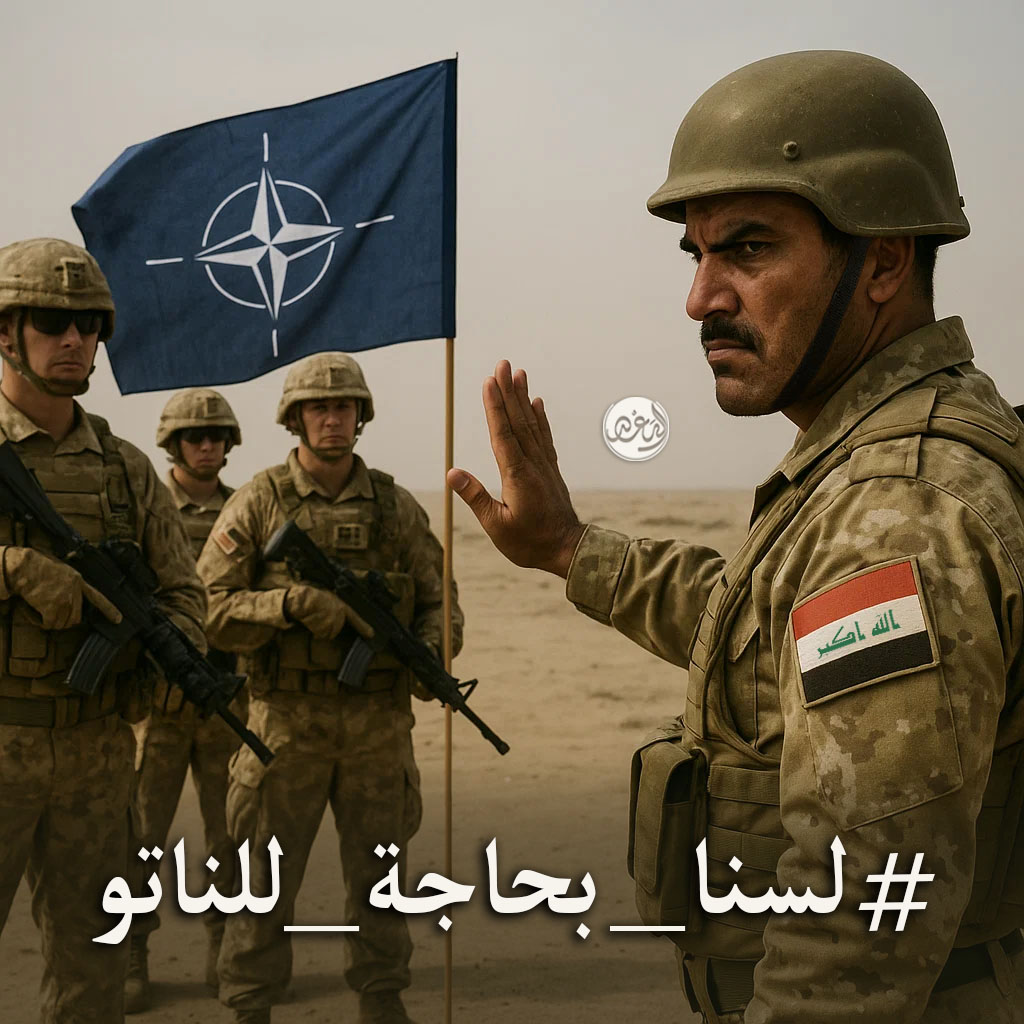 الشعب العراقي لا يحتاج إلى قوات أجنبية في أرضه، نحن قادرون على حماية سيادتنا #حلف_الناتو_احتلال_جديد