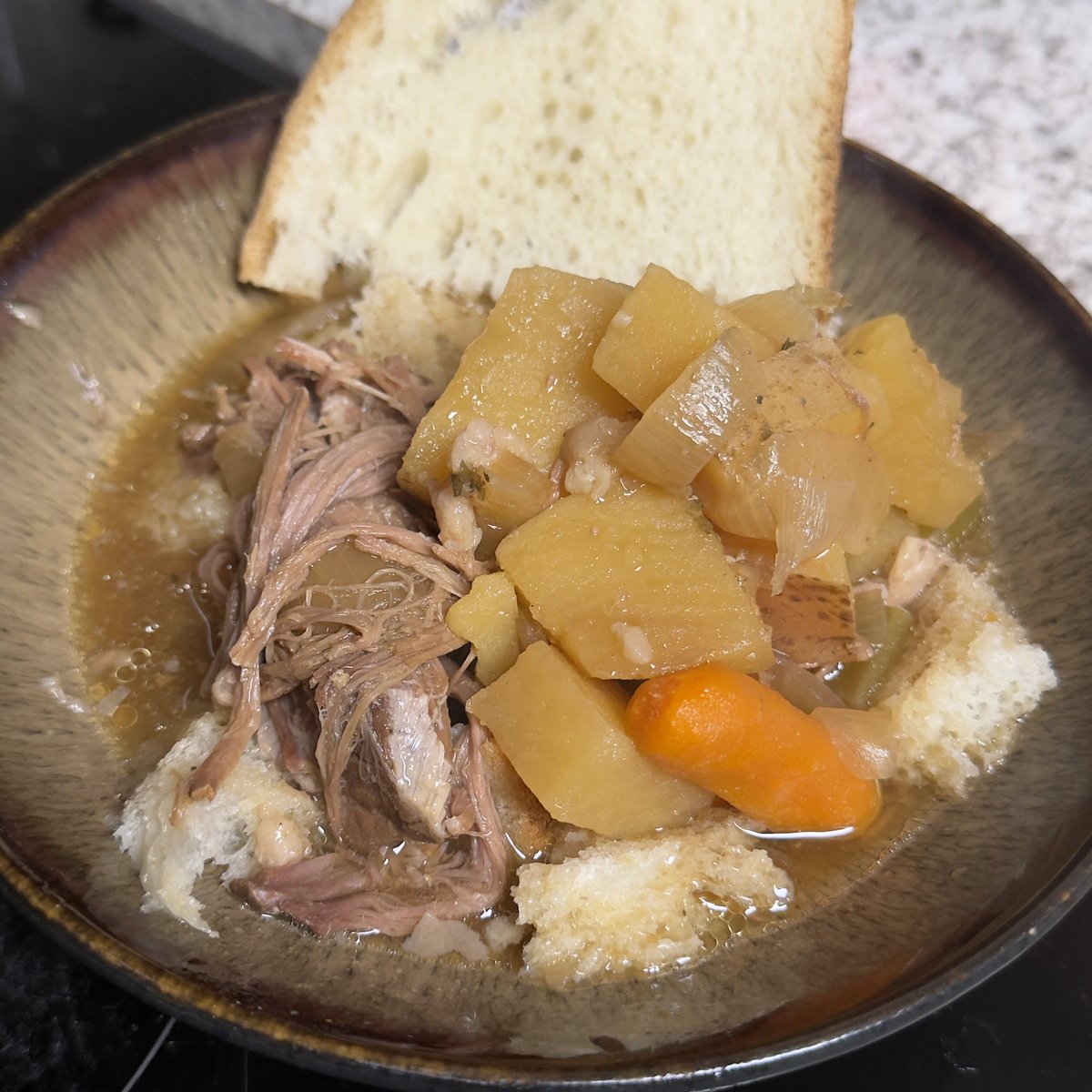 feathbee's tweet image. It’s what’s for dinner  beef stew