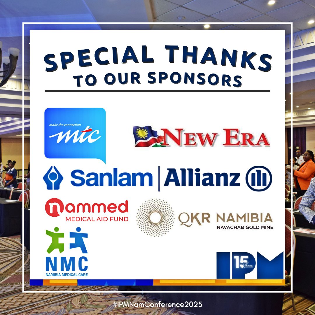 A big thank you to all the sponsors who made the IPM Namibia Conference a success. Your support strengthened every moment of this milestone gathering for the HR community.