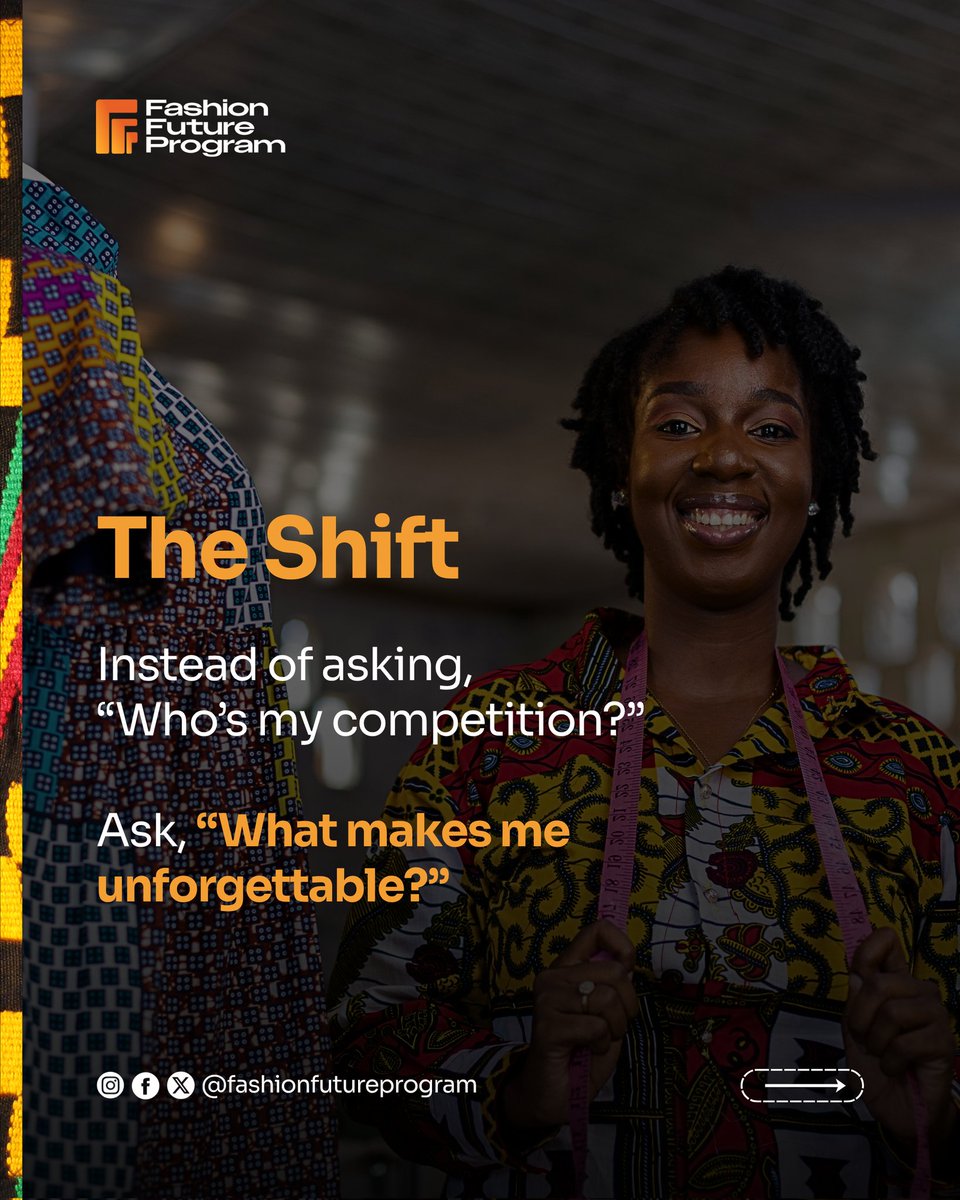 fashionfuturep's tweet image. Stop competing. Start standing out.
Someone will always be cheaper but no one can be you.
What makes your brand different? 

#EntrepreneurTips #FashionFutureProgram #MadeForTheFuture #BrandIdentity #CreativeBusiness