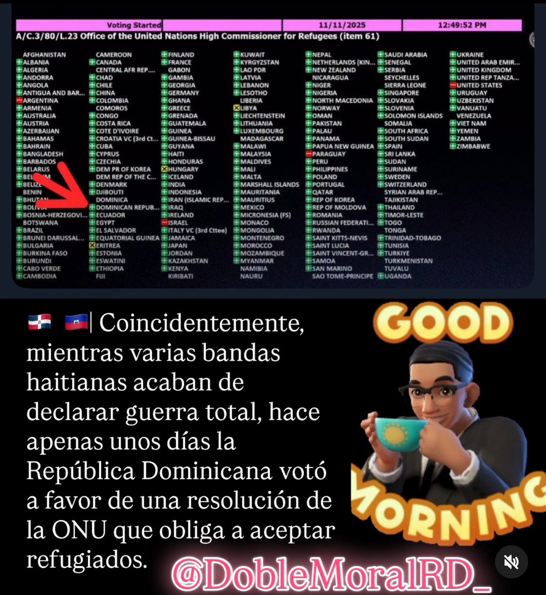 DobleMoralRD | Poder Global tweet media