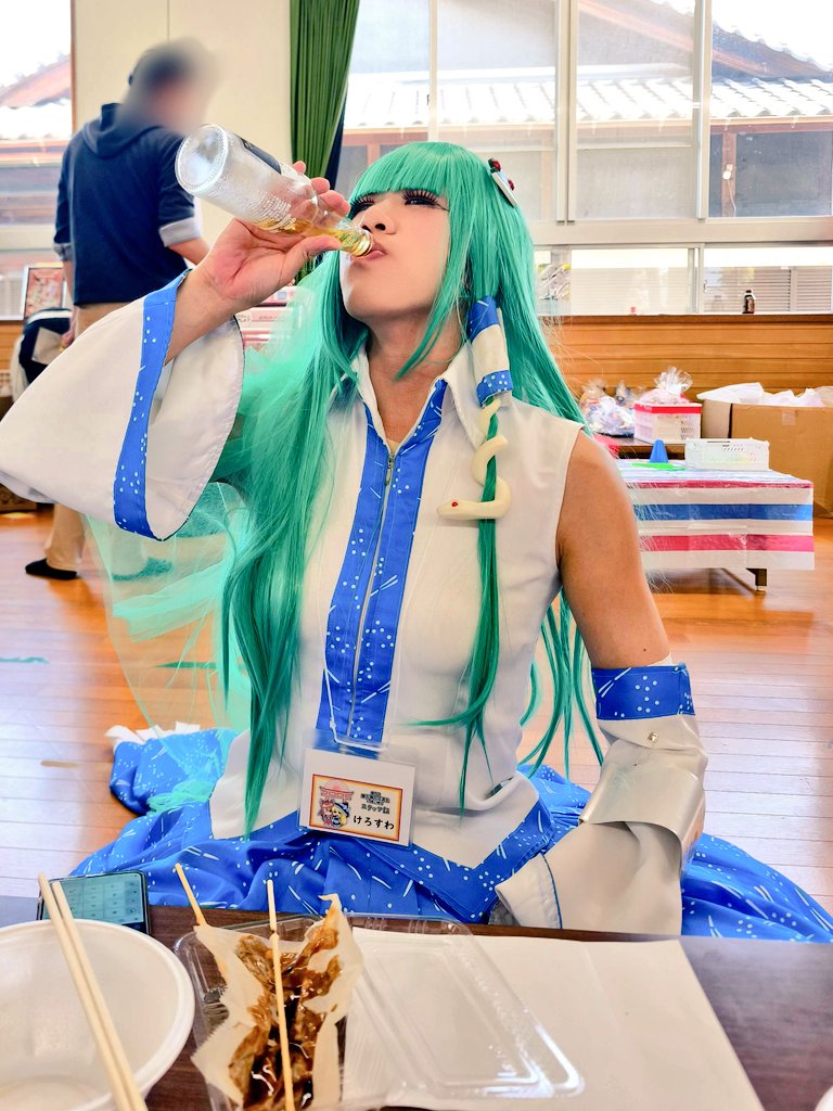 kerosuwachan's tweet image. 酒カス早苗
📸：@HPPS_HEIWASOU 

#東方神社交流会