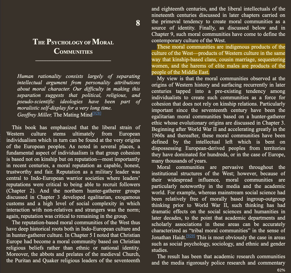 « L’altruisme non familial des communautés morales » est censé être le pilier de la morale occidentale, qui connaît un s
