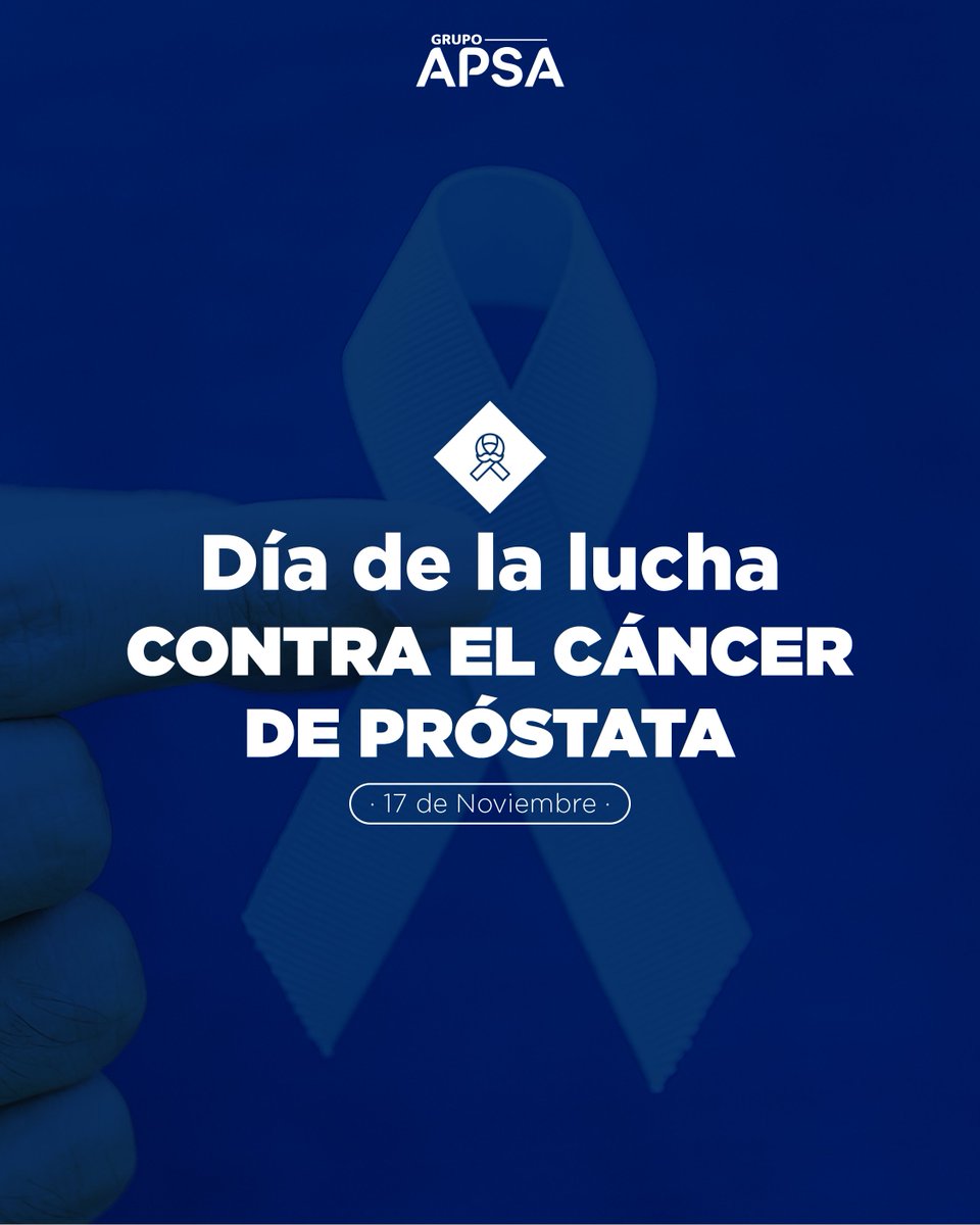 APSApy's tweet image. 💙En el Día Mundial de la Lucha contra el Cáncer de Próstata, recordamos la importancia de la prevención, el control y la consulta médica temprana.

En APSA acompañamos esta causa promoviendo la concientización y el cuidado integral.

#NoviembreAzul #GrupoAPSA #CáncerDePróstata