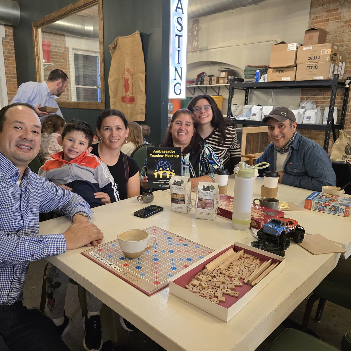 First Ambassador Teachers' Meetup! We had a great time having breakfast at the Coffee Shop on Sunday! I hope to meet new teachers from Hoke, Moore, Lee and Robeson. From your Connection Coordinator :) 🇺🇸🌎🇦🇷🇨🇴 #UnitingourWorld <a href="/ParticipateLrng/">Participate Learning</a>