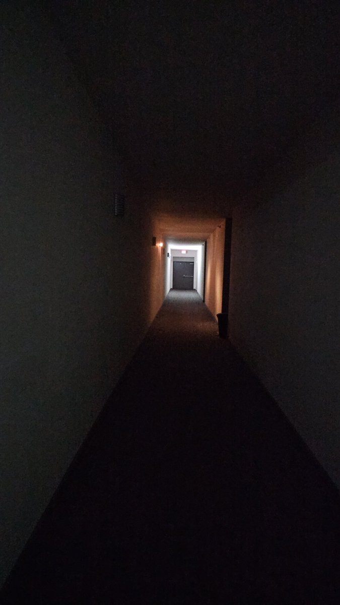 Nothing like some morning horror with my building's power off and only the emergency lights