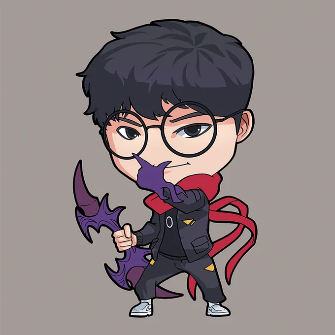 Was in the middle of doing Guma art (a part of T1 '25 roster art) then suddenly getting the news of Guma leaving, feelsbadman