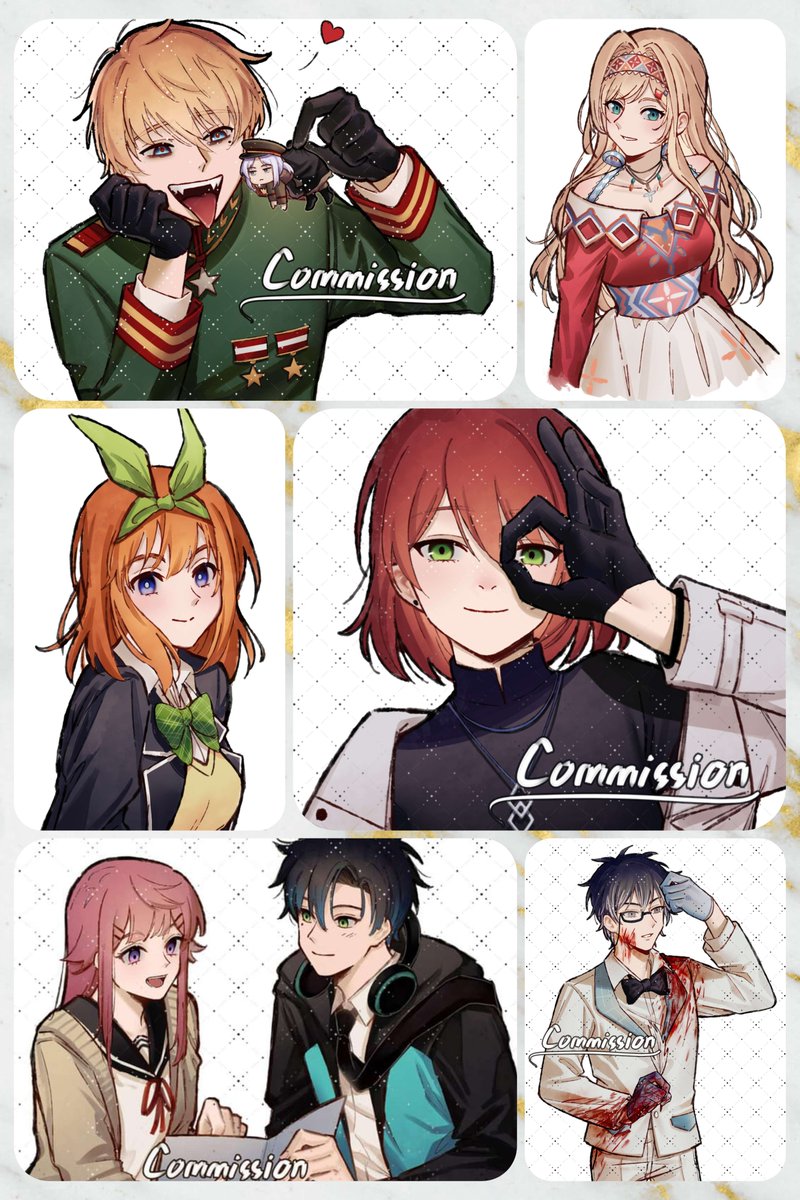 Hello! I'm opening commissions on VGEN 💚
💖Likes &amp; RTs are very appreciated💖

Color sketch style for 5 slots.
If you're interested or have any kind of questions, please kindly dm/order me on Vgen 
vgen.co/kirika_nan

#commissionopen #vgencomm #vgenopen