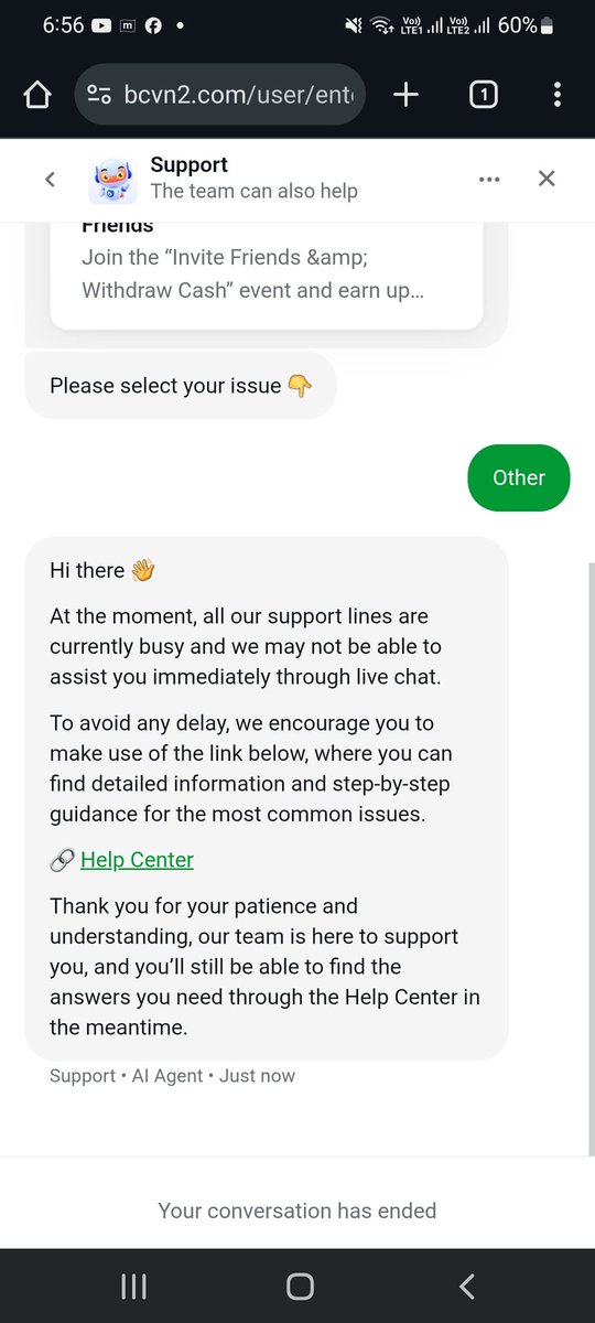 Kamz82's tweet photo. @bcgameIN @elonmusk This is the situation with their support and they keep telling everyone to contact live support. https://t.co/Sa7WPnmzZK