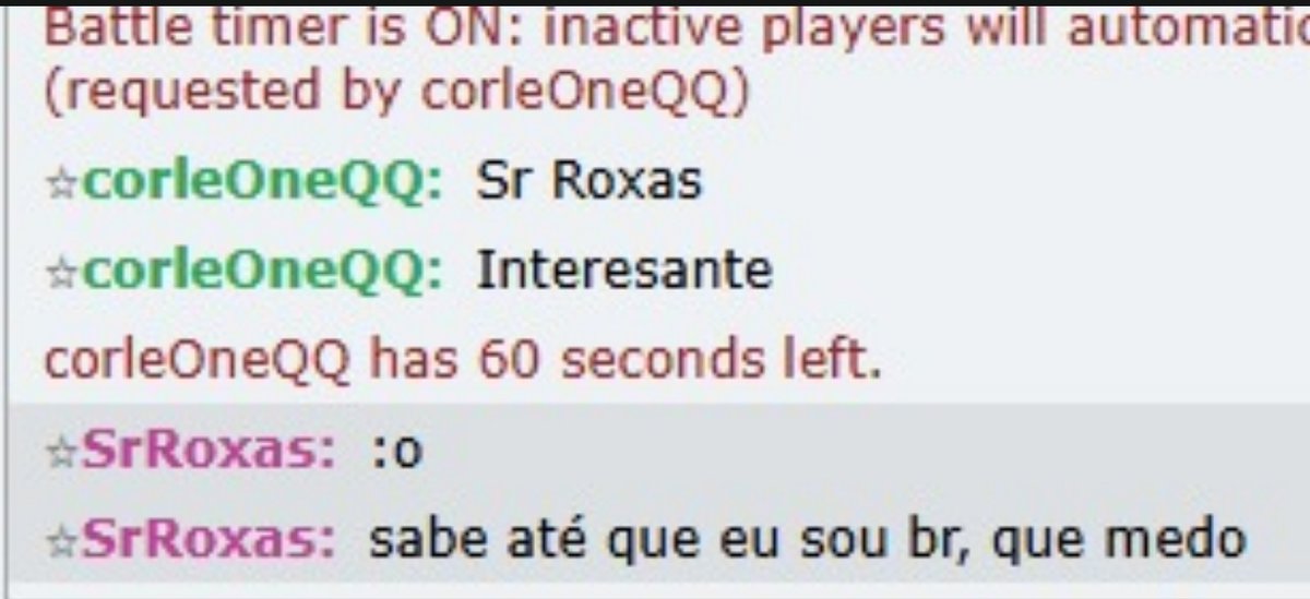 E eu que tava treinando no showdown e encontrei um BR que também vai no LAIC :P

VAZOU MEU TIME XD