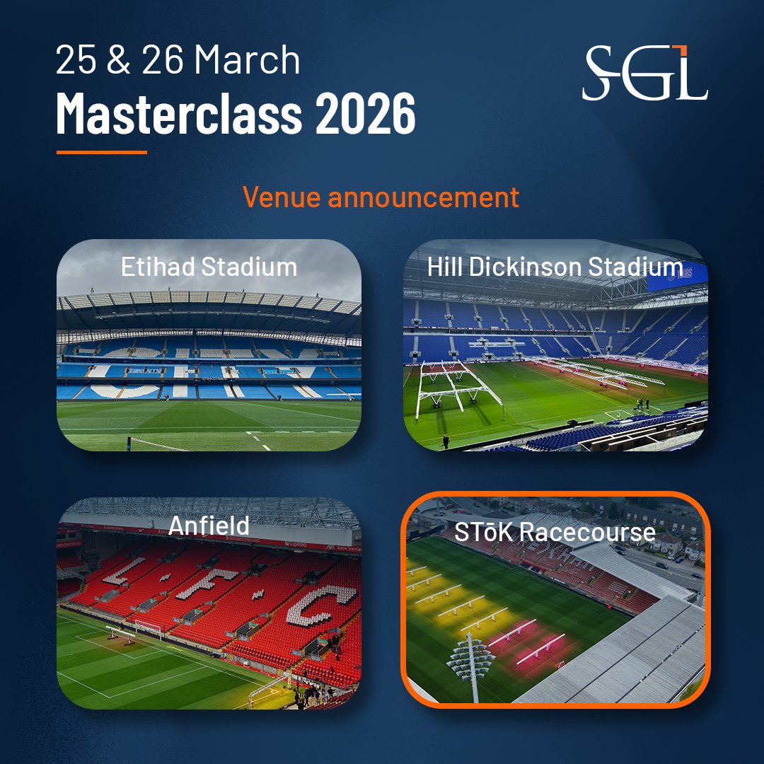 SGLsystem's tweet photo. 📢 Time for venue number four of Masterclass 2026

World-famous for their documentary, Hollywood owners, and back-to-back-to-back promotion. We're going to visit the world's oldest football stadium still in use:

🏴󠁧󠁢󠁷󠁬󠁳󠁿 Wrexham AFC, STōK Racecourse

#Masterclass2026 https://t.co/NfUH9raMIr