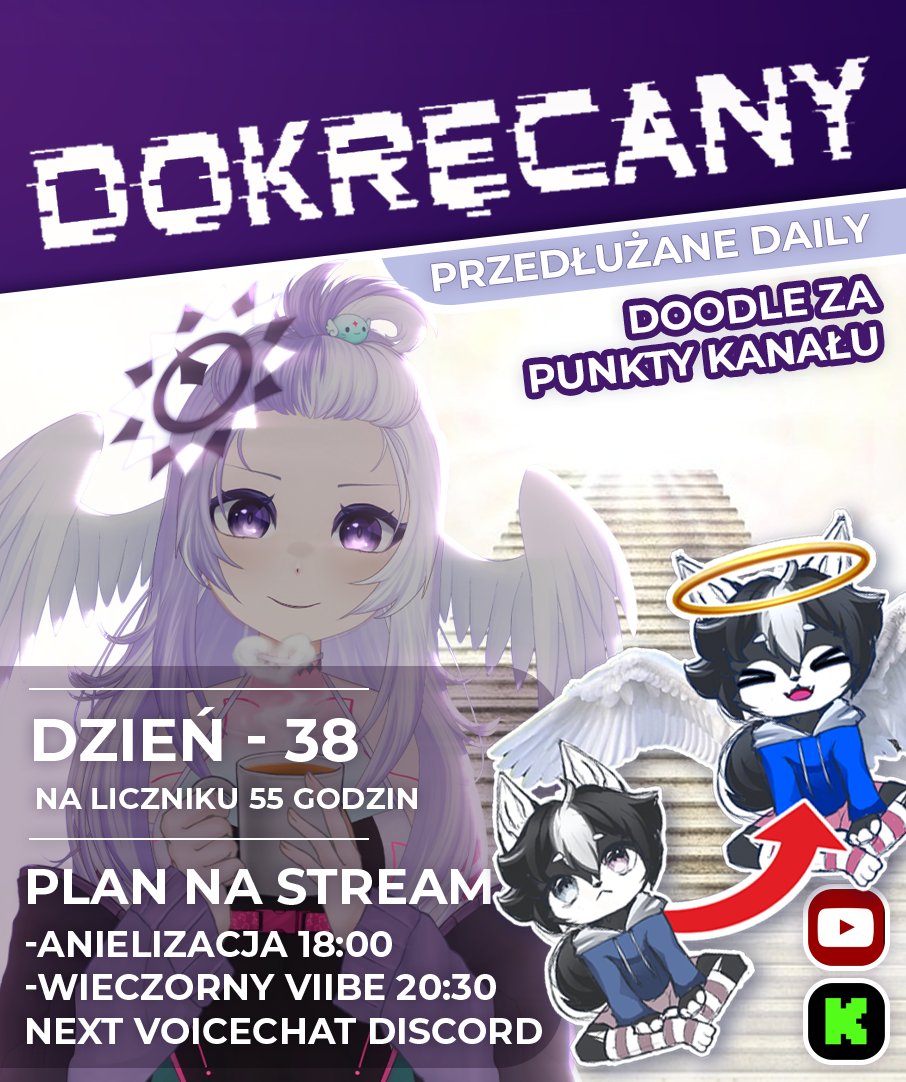 Shirubia_sama's tweet image. 【Dokręcany - dzień 38】
Status - DZISIAJ KOŃCZYMY

#plvtuber #vtuberpl #dokręcany