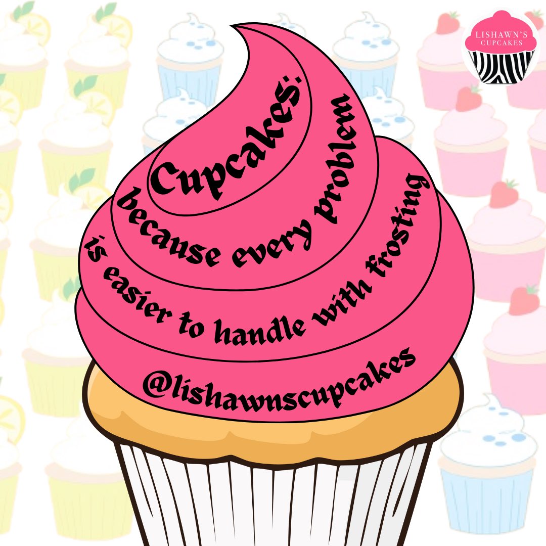 Lishawnscupcake's tweet image. Happy Monday!!! 

Every problem is easier to to handle with frosting 🧁 🥳

#problem
#frosting
#cupcakes
#madewithlove
#mondaymotivation
#happy
#love
#cupcake
#order
#online
#lishawncupcakes
#ordernow
#loveyourself 
#madewithlove❤️
#everydaysweets
#likeifyoulovesweets
#like4like