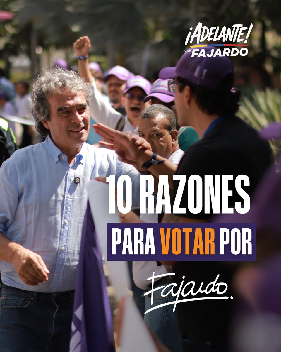 HectorYairR0790's tweet image. Ya yo les he dicho las razones por las que voy a votar por el profe @sergio_fajardo, pero necesito saber las de ustedes. Me las pueden dejar escritas aquí en esta publicación. Y recuerden que el verdadero León es Fajardo, no Abelardo.
Vamos Fajardo 💪
Es en 2026-2030