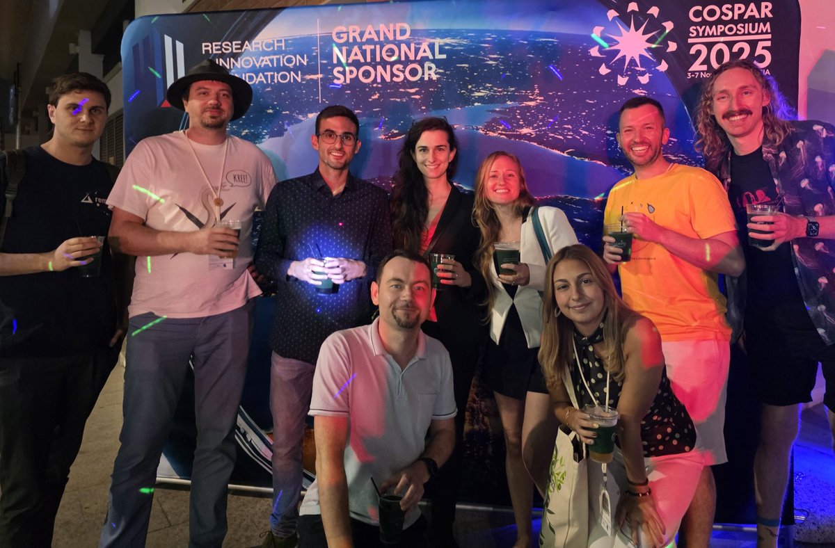AstrobioBea's tweet photo. My first time contributing to the space community through the lens of ethics and governance.

#COSPAR2025 in Nicosia was a wonderful experience with great people, meaningful conversations and a really fun traditional Cyprus gala with some galactic punch 🔭👨‍🚀💫 https://t.co/iFDLsC0U39