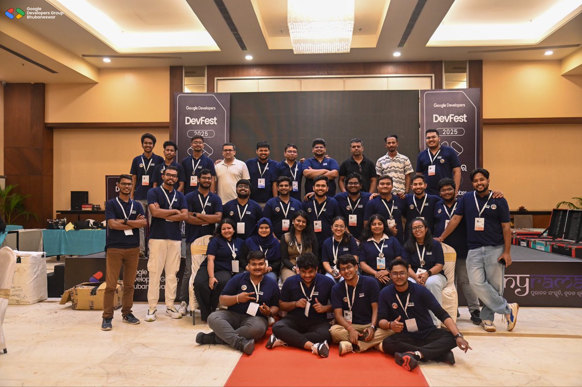 rudramadhabami1's tweet image. Glad to be part of the team @gdgbbsr where we successfully organised GDG BHUBANESWAR Devfest 2025 !

#devfest #gdgbbsr #cloud