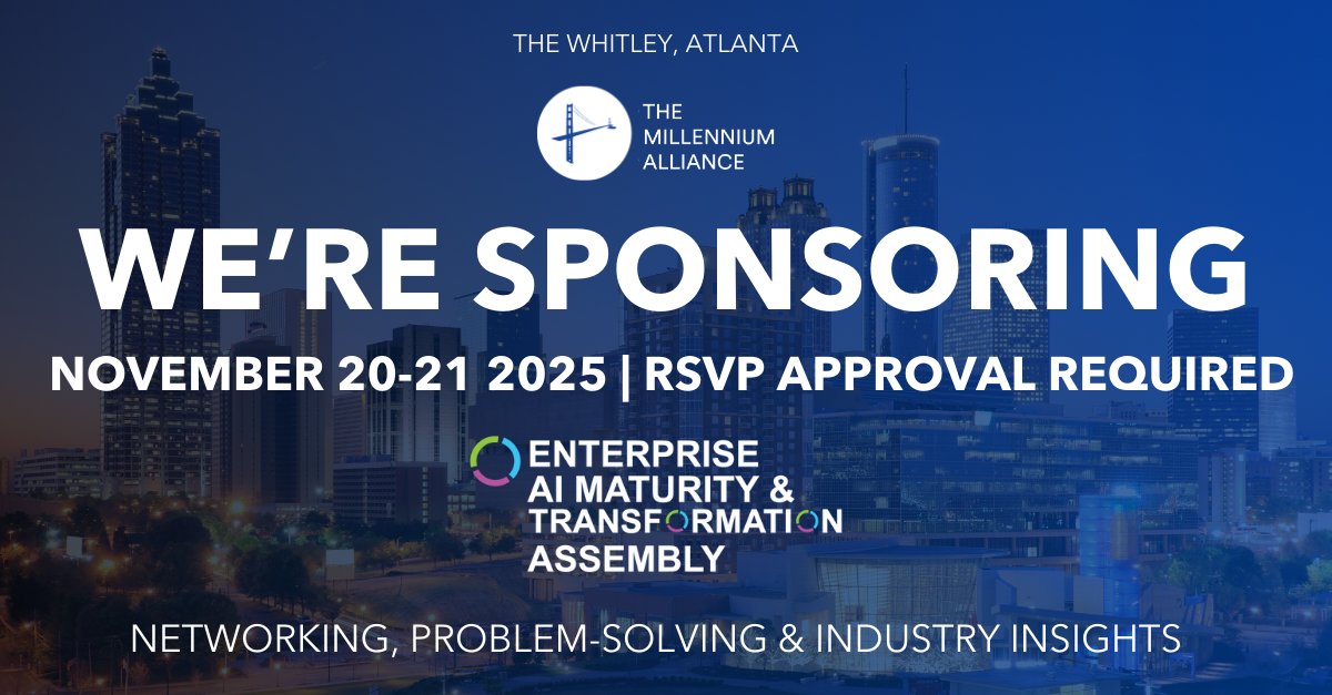 Omnissa is sponsoring <a href="/Mill_All/">The Millennium Alliance</a>’s Enterprise AI Assembly in ATL, Nov. 20–21! 

Catch Chris Betz’s workshop:
“Keeping workers secure and productive in the face of AI disruption”

AI is changing work. We’re helping orgs stay secure, agile, and ahead. 🔒