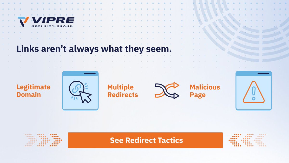 VIPRESecurity's tweet image. Phishing links now bounce through multiple sites before landing on malicious pages. Most are hosted in the US. Users think they’re safe. They’re not.

Read the full report: vipre.com/resources/q3-2…

#VIPRE #EmailProtection #Q32025Report #Phishing