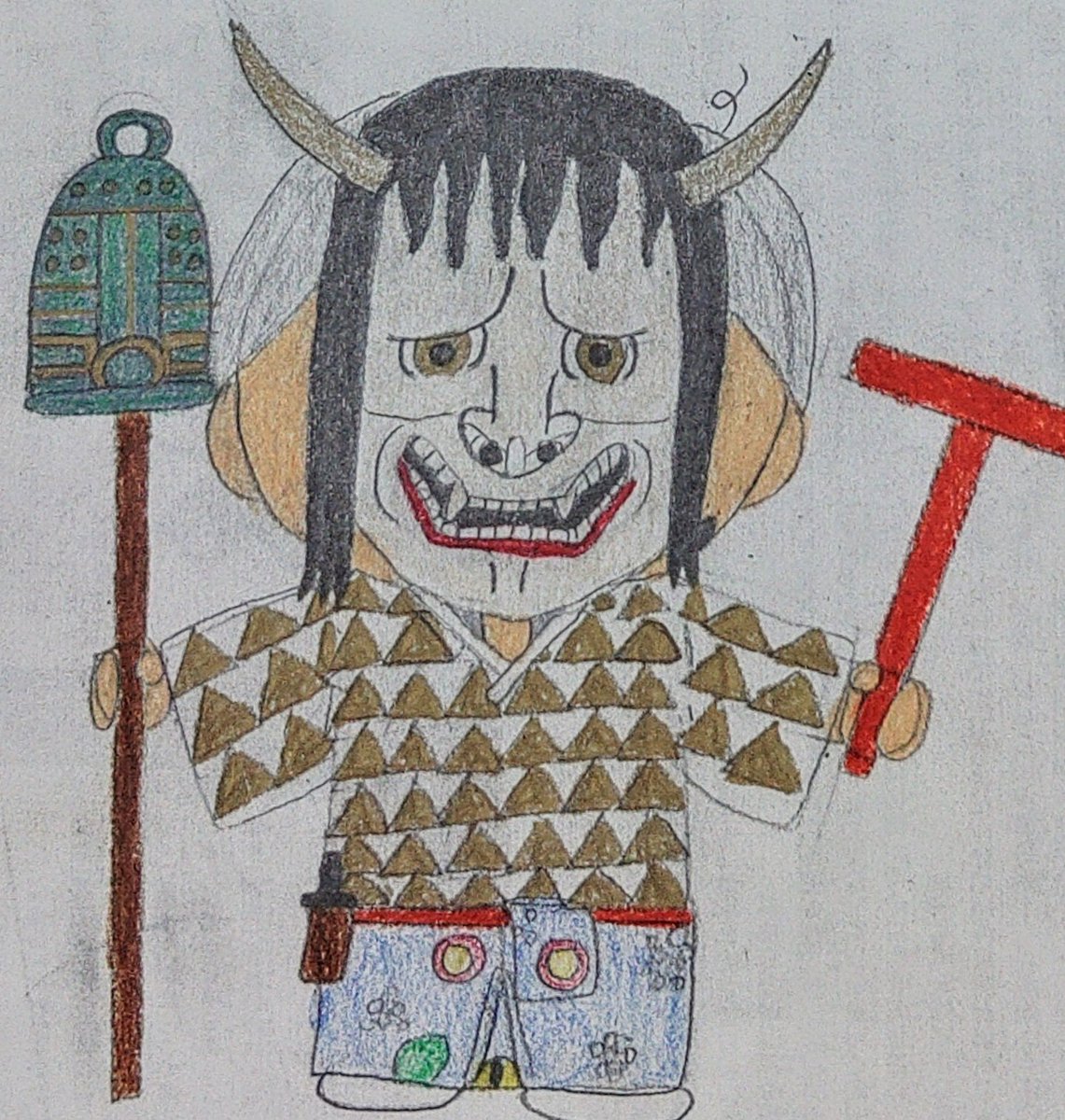 hikoofficial_jp's tweet image. ＃はるひこ図鑑
・鐘入はるひこ
ある若女が持った歪み狂った執着心や恋情を
自らに顕現させたはるひこ。
無尽蔵に溢れ、留まる所を知らない「想い」は
やがて「呪い」となり、我を忘れ鬼と化した。
その鐘の音を聞いた者はたまらず地に伏すという。

＃オリキャラ #illustration ＃イラスト