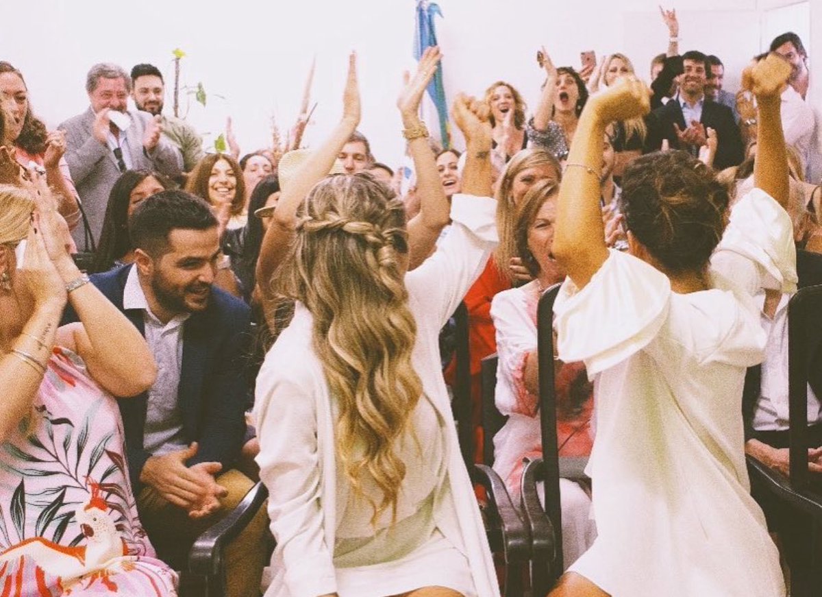 El momento donde todo fue celebración 

 #FelizAniversarioVyS