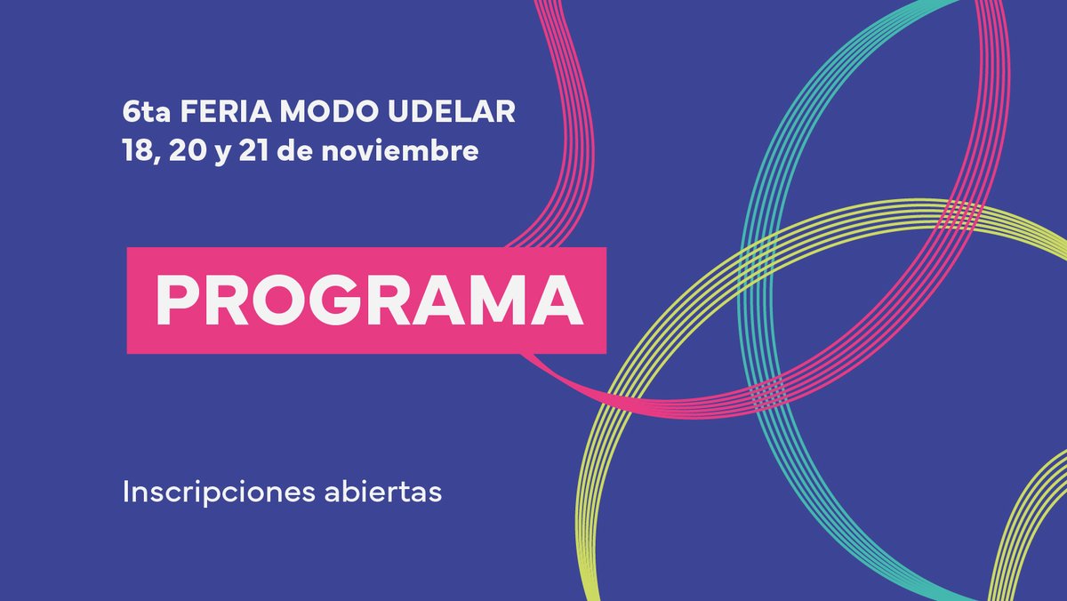 📌Mañana comienza la VI Feria Modo Udelar

➕de 100 propuestas para intercambiar y reflexionar sobre la transformación y mejora de la gestión universitaria.

🗓️18, 20 y 21 de noviembre
📍Campus Parque Batlle y sede #Maldonado de <a href="/CUREoficial/">CURE</a>

📲Inscribite: gestion.udelar.edu.uy/noticias/ya-po…