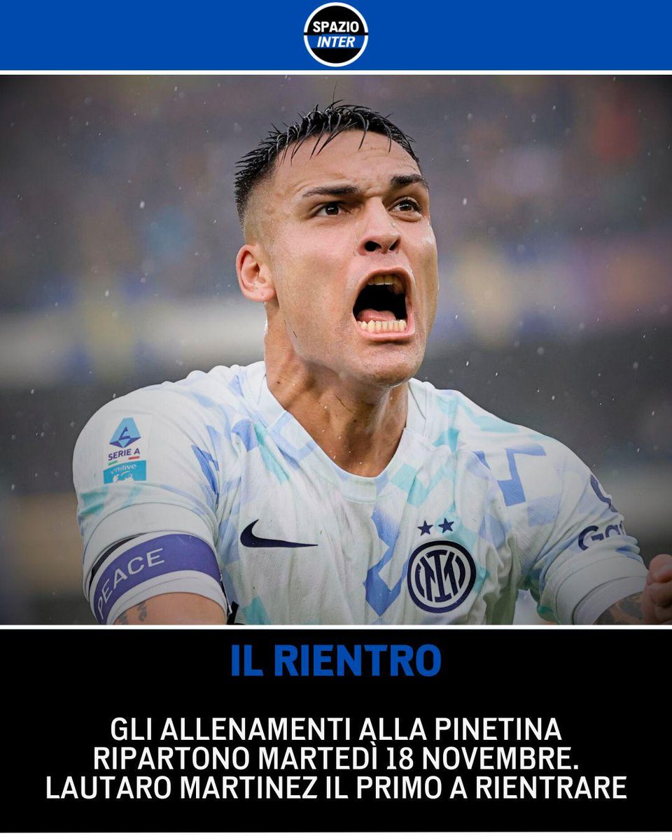 SpazioInter's tweet image. L&apos;Inter torna ad allenarsi martedì in vista del derby contro il Milan💪

Chivu risparmia gli italiani che hanno giocato con la Nazionale: avranno un paio di giorni di riposo in più, secondo quanto riportato da Sky Sport 🪫

L&apos;ultimo a tornare sarà Akanji 🔙

#Inter #SpazioInter