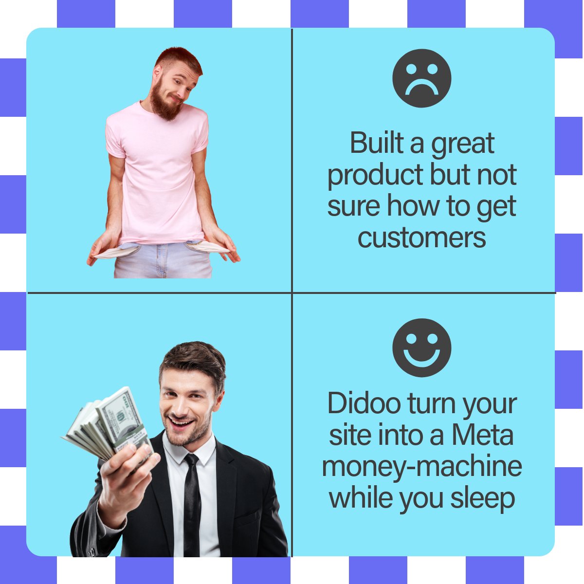 Our first customer was ourselves, and it felt pretty good.