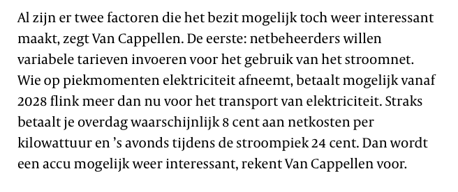 Lupardi's tweet image. Ik kan geen #zonnepanelen nog #thuisaccu&apos;s plaatsen. Dus ik ga in 2028 opdraaien voor de #NetbeheerTAX?
Stoppen met el. koken (dus terug op gas) of pas na 20:00 gaan koken?

[ Bron: volkskrant.nl/economie/thuis… ]