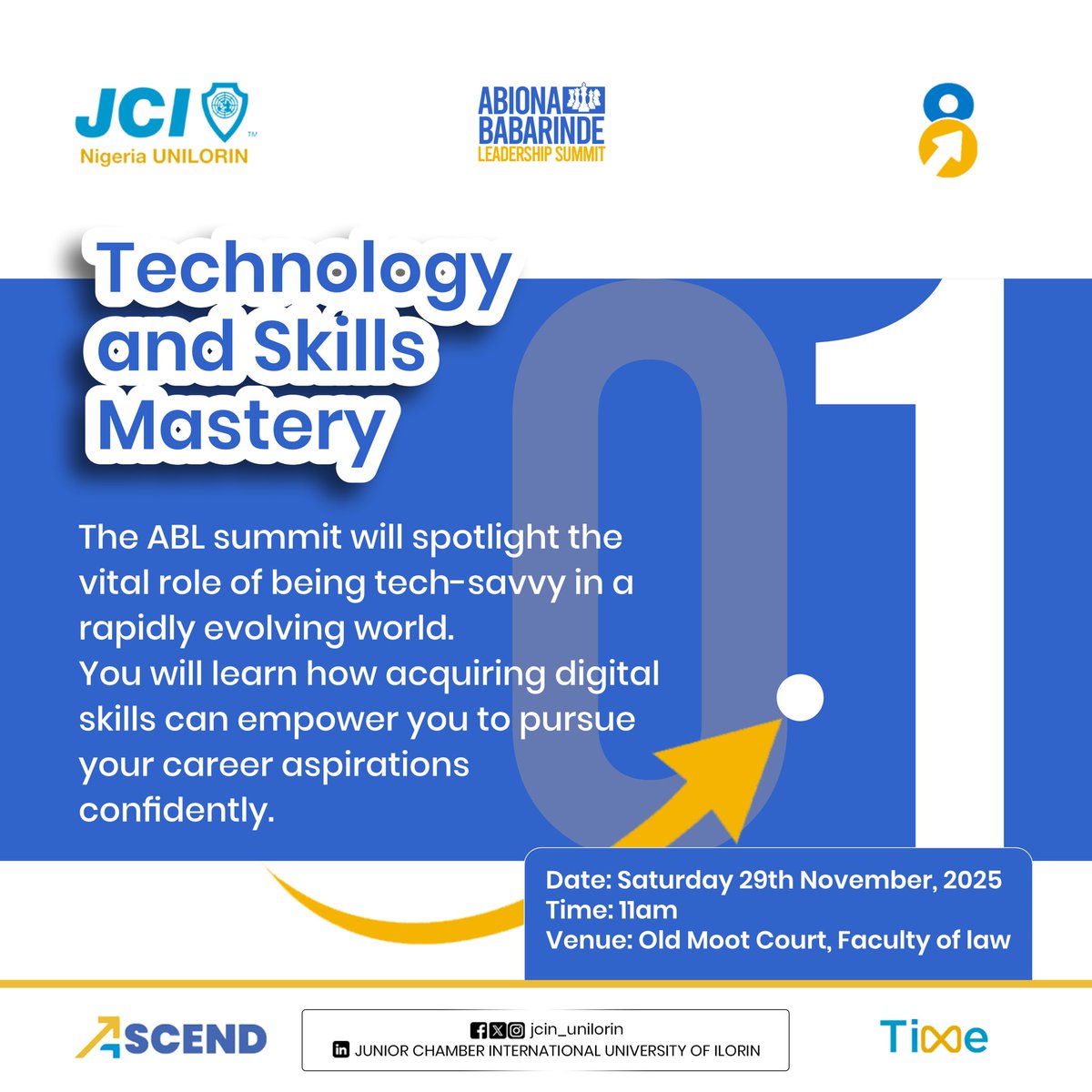 Tomorrow’s Leaders Are Tech-Enabled.

At the ABL Summit, you will learn how tech skills can strengthen your career goals, sharpen your problem-solving, and help you EMERGE with confidence.

Register now:bit.ly/ABLS2025

#ABLSummit
#TIME
#Ascend
#ELV8
#JCI