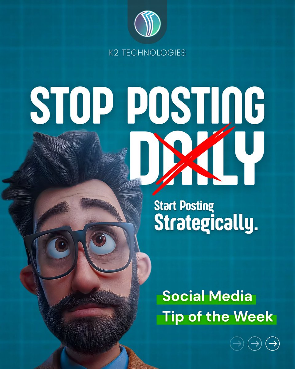 k2technologies_'s tweet photo. Posting daily won’t grow you — high-value content will.

The algorithm doesn’t care about frequency… it cares about engagement.
Create content people save, share, and watch till the end — that’s the real growth hack. 🚀

#SocialMediaGrowth #ContentStrategy #K2Technologies #k2 https://t.co/kfQXyusuaQ