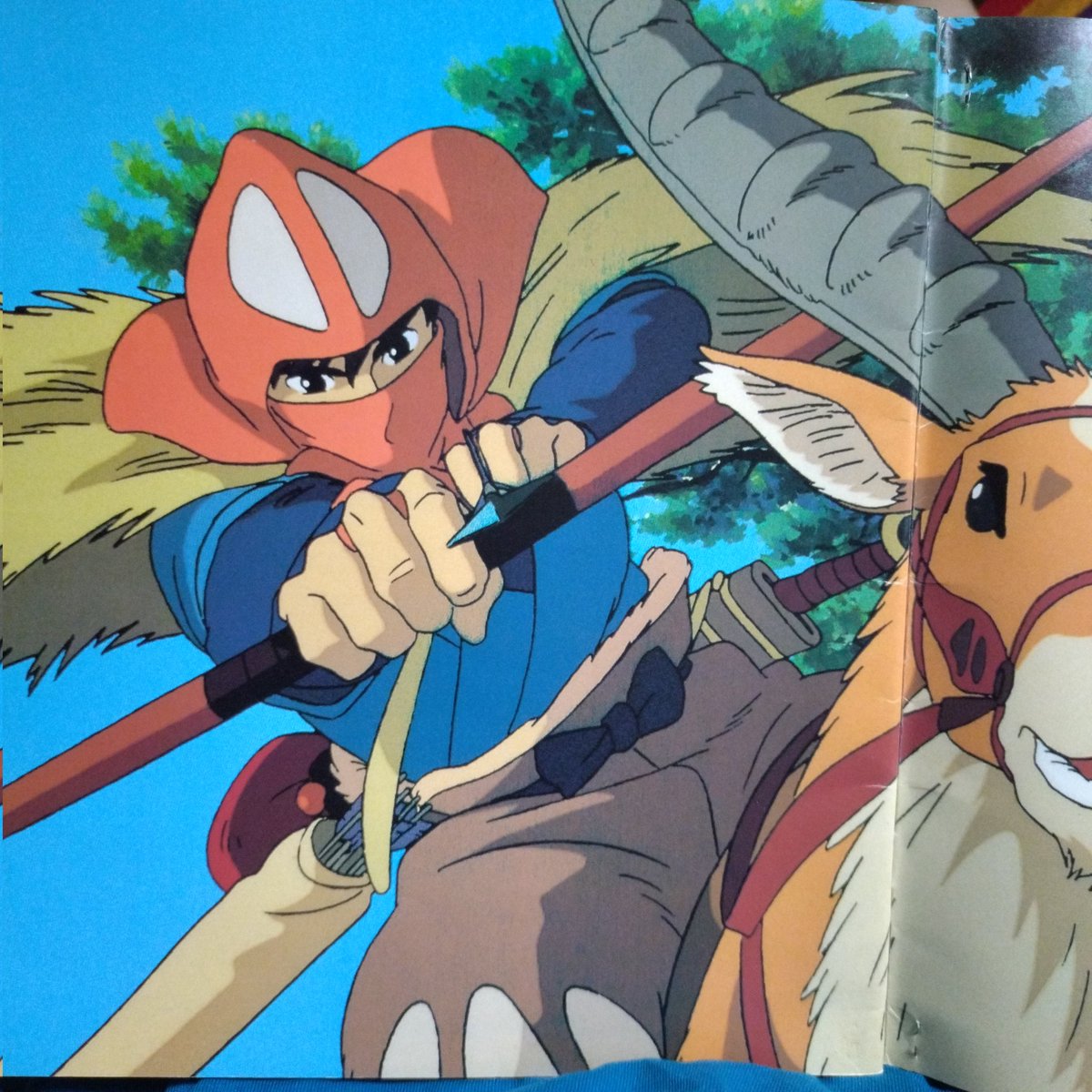 pullpiLbo's tweet image. アシタカって両利きなのか？🤔

刀は右手で持ってる気ぃするし、弓は左手？？

えっ…エボシとサンの間に割って入る時の刀は左？！

たぶん１０年ぶりくらいに劇場でもののけ姫見た！(前回も確か劇場で再演するとき観に行った！)

公開当時は小学生でシネコンとか無い時代に２回観に行ってた!