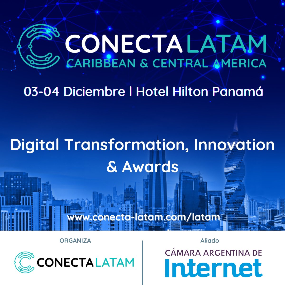 CabaseAr's tweet image. 📢 La Cámara acompaña el #ConectaLATAM 2025

✅ Un evento único en telecomunicaciones para conectar con líderes del sector y explorar nuevas tendencias e innovaciones.

🗓️ 03 y 04 de diciembre 
📌 Ciudad de Panamá

➡️ Info e inscripciones:
lnkd.in/dkGsiHF

@conecta_latam