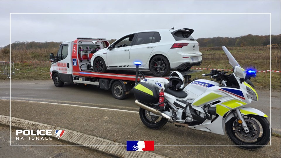 #SécuritéRoutière |🟥Hier sur la RN3 à Claye-Souilly, nos motards interceptaient un conducteur à :
❌1⃣5⃣6⃣ km/h sur une route limitée à 9⃣0⃣ km/h,
🌱positif au THC.
❌permis retenu,
❌véhicule en fourrière.

🎯Notre mission : vous #protéger