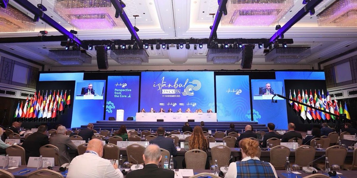 OSCESecGen's tweet image. Pleased to address the @oscepa meeting in Istanbul today. Revitalizing multilateralism and rebuilding trust through dialogue are key to ensuring security across the @OSCE region and beyond.

🔗 bit.ly/4i7ukFN