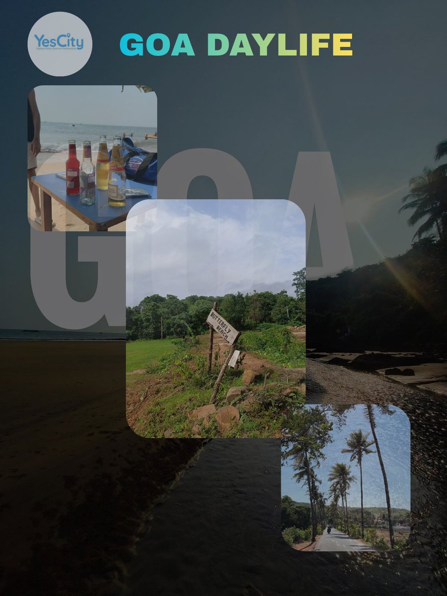 YesCity_India's tweet photo. Day ➡️ Night in Goa. Which vibe is your favorite?

#Goa #GoaLife #GoaNightlife #GoaVibes #DayAndNight #TravelGoa #BeachLife #yescity https://t.co/7qDJRchaXB