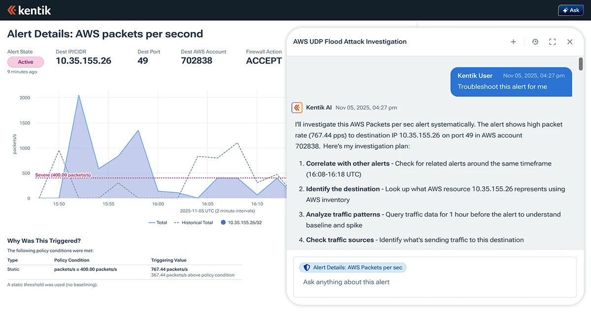 helpnetsecurity's tweet image. Kentik AI Advisor brings intelligence and automation to network design and operations - helpnetsecurity.com/2025/11/18/ken… - @kentikinc @avifreedman #AgenticAI #Network #Cybersecurity #CybersecurityNews