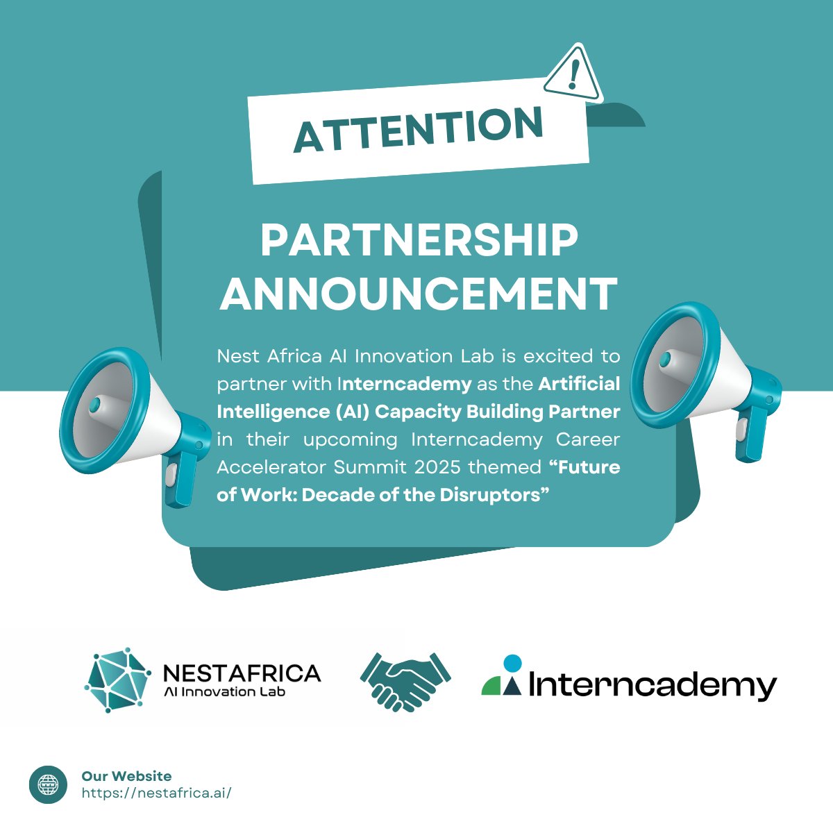 Excited to share that <a href="/NestAfricaAI/">Nest Africa AI Innovation Lab</a>  is partnering with <a href="/interncademy/">interncademy</a> as the AI Capacity Building Partner for the Interncademy Career Accelerator Summit 2025, happening November 22 in Abuja.
