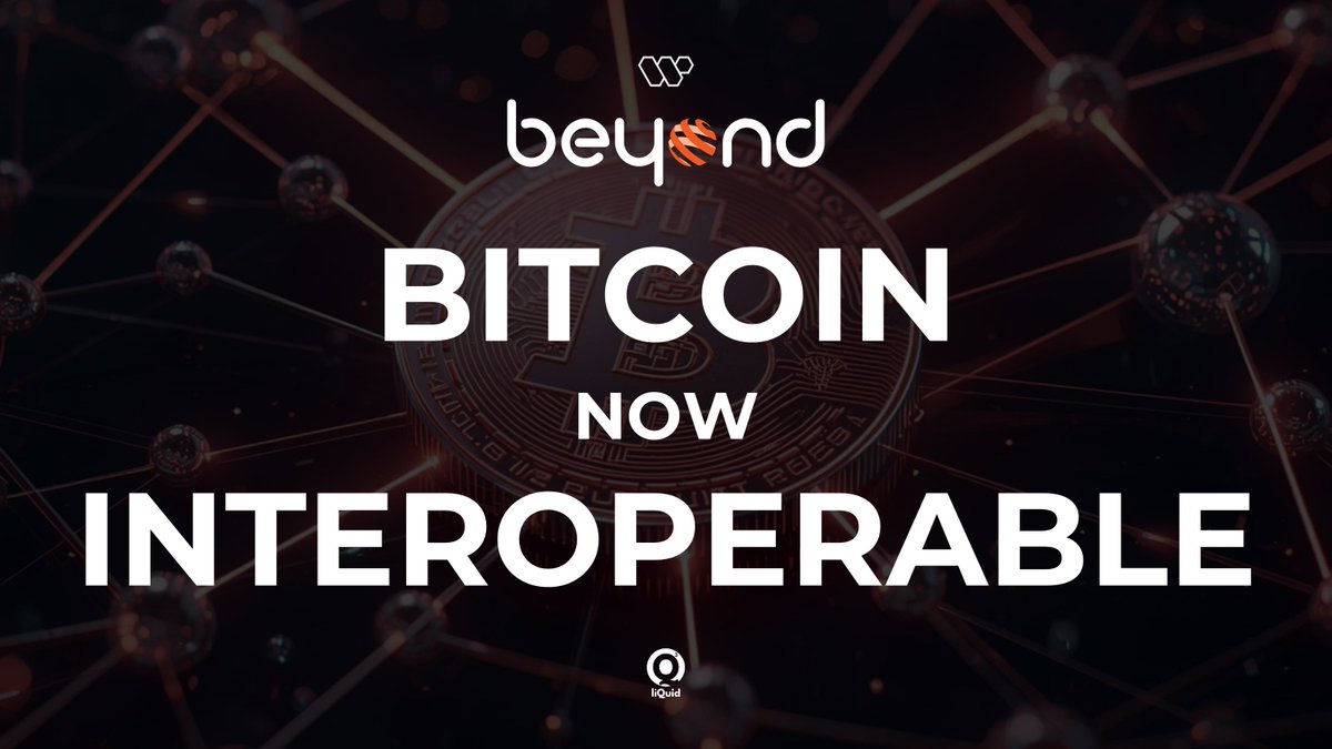 liquidweb3's tweet image. 🤔💭Imagine a world where Bitcoin isn’t just “digital gold” sitting idle, but fully alive, interacting freely across all blockchains, standards and tokens. 

🔥That’s the vision at Beyond.tech