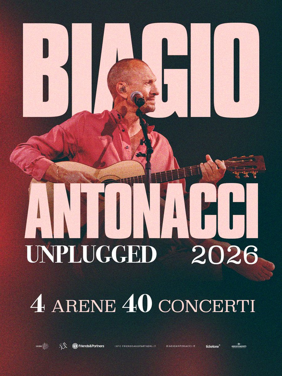 TicketOneIT's tweet image. ✨ #BiagioAntonacci annuncia il suo ritorno sul palco per la prossima estate con UNPLUGGED 2026!

🎫 Biglietti disponibili dalle 18.00 di oggi 17 novembre su TicketOne.it!

Scopri tutte le date su buff.ly/cHp5ZsF