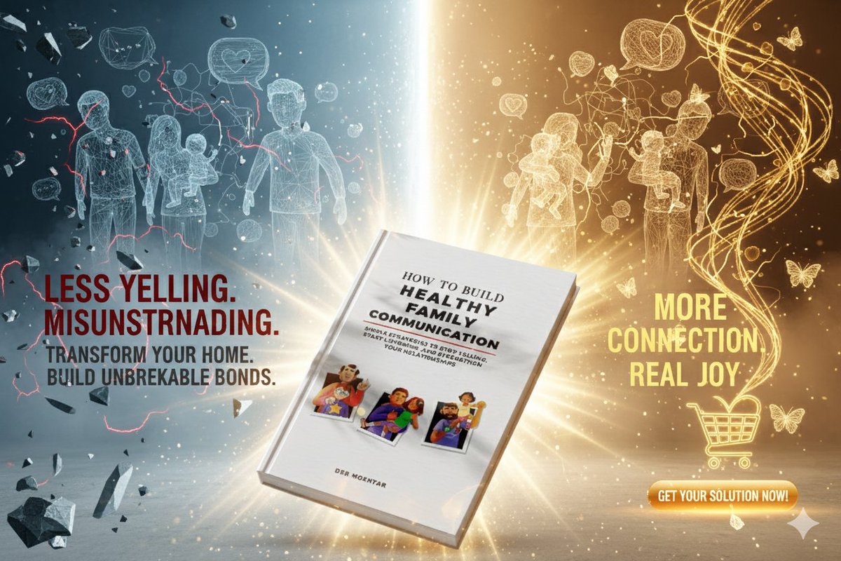 InevitityDesign's tweet photo. ✅ Stop Yelling
✅ Start Truly Listening
✅ Strengthen Your Relationships

Learn the simple strategies to reconnect with warmth and clarity. Healthy communication is a skill you can master!

🔗 Get your copy and start rebuilding your family bond today: https://t.co/bh6g2IVMPE https://t.co/tpspp71WQw