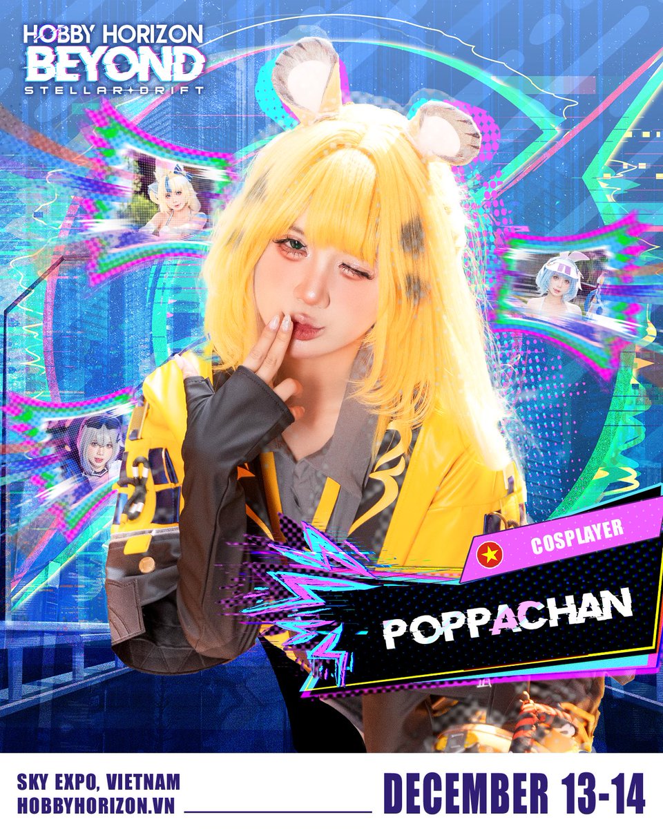 『 𝐇𝐇𝐁𝟐𝟓: 𝑷𝑶𝑷𝑷𝑨𝑪𝑯𝑨𝑵 - 𝑪𝑶𝑺𝑷𝑳𝑨𝒀𝑬𝑹 』🪐

<a href="/Poppachann/">Poppachann</a> is officially coming to HHB25 this December, and her booth will be open for all fans to drop by and say hi!

#HHB25 #HobbyHorizon #HobbyHorizonBeyond #StellarDrift #PoppaChan