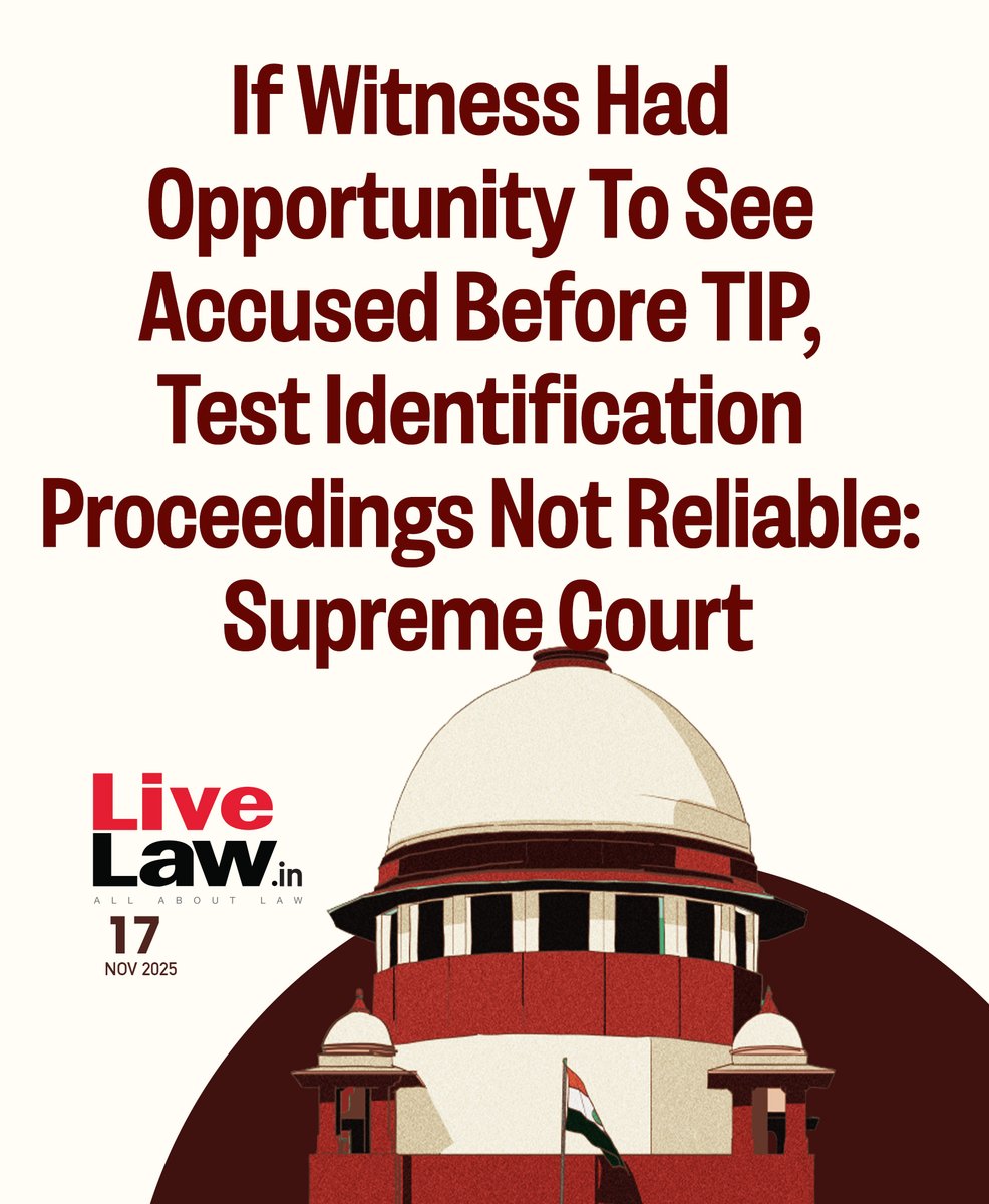 The Supreme Court on Monday (November 17) acquitted a man accused of murdering an elderly man during a robbery. The Court discarded the sole eyewitness's identification of the accused, made nearly eight years after the incident, noting that it could not inspire confidence because